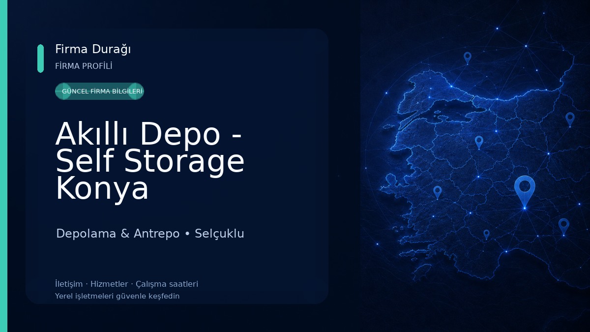 Akıllı Depo - Self Storage Konya