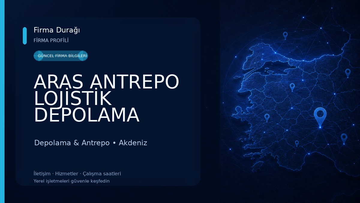 ARAS ANTREPO LOJİSTİK DEPOLAMA GIDA SAN VE TİC LTD ŞTİ
