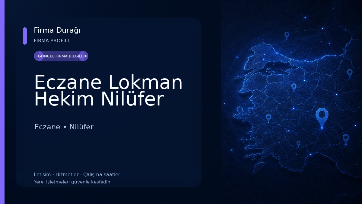 Eczane Lokman Hekim Nilüfer