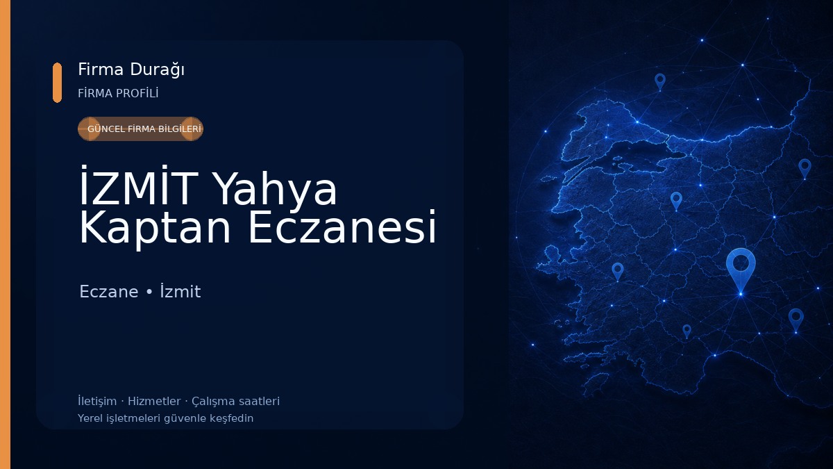 İZMİT Yahya Kaptan Eczanesi