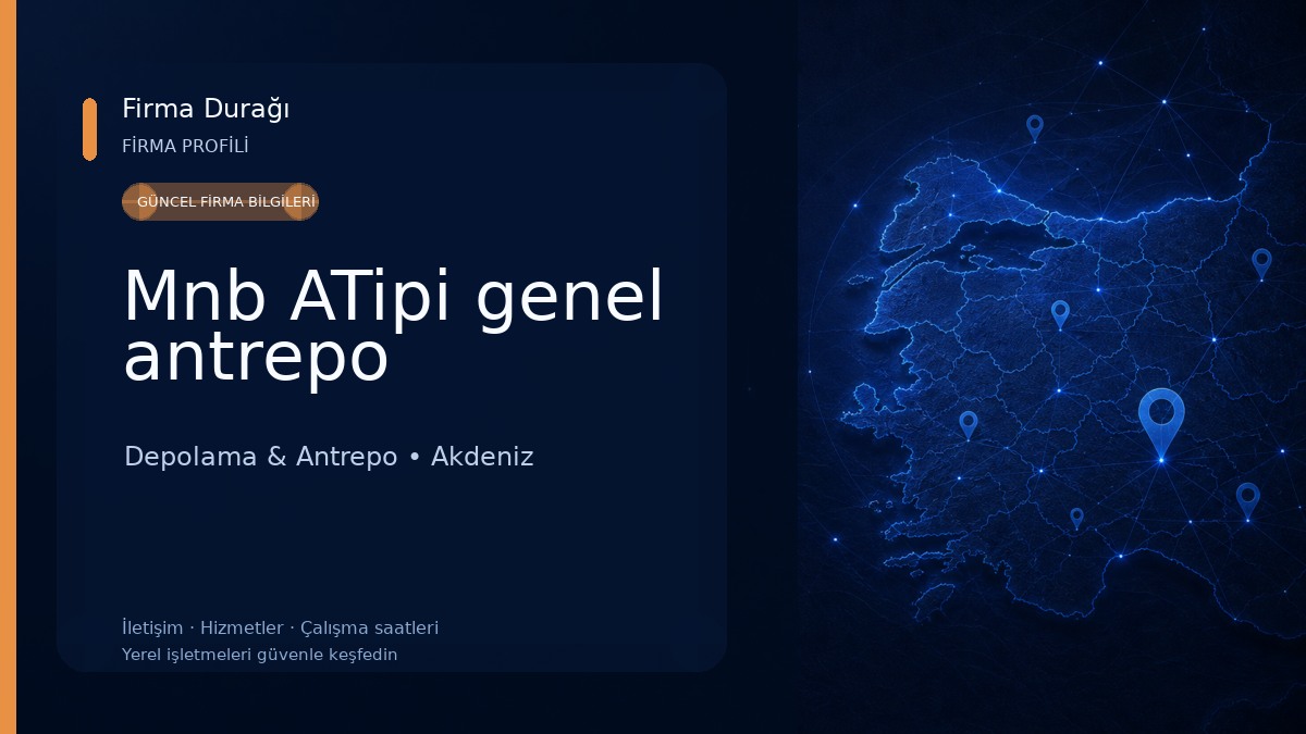 Mnb ATipi genel antrepo
