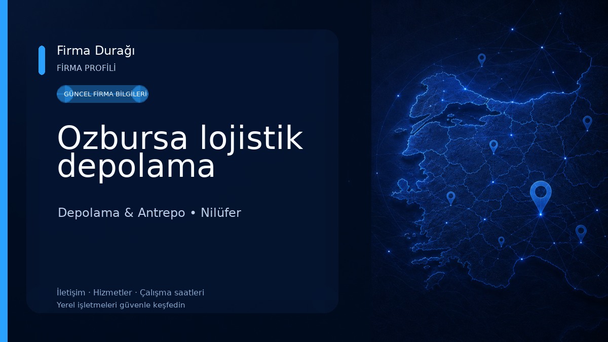 Ozbursa lojistik depolama