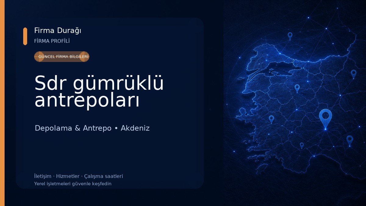 Sdr gümrüklü antrepoları