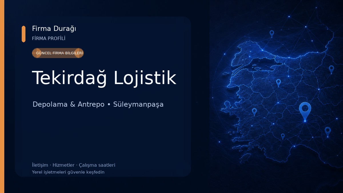 Tekirdağ Lojistik